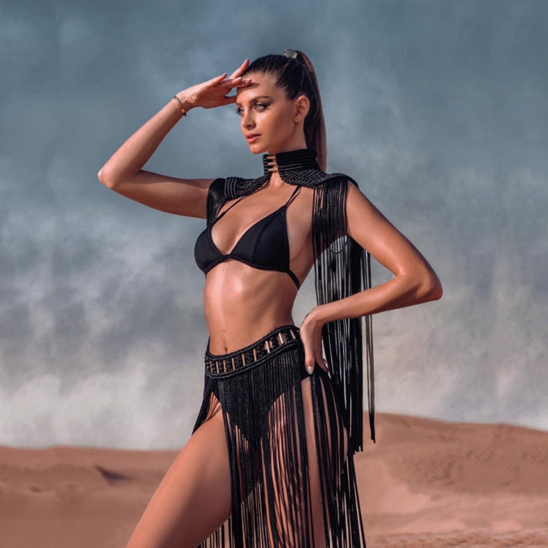 Handmade Cotton Rope Woven Tassels Suit - Bellarte Enchanté Handmade Cotton Rope Woven Tassels Suit